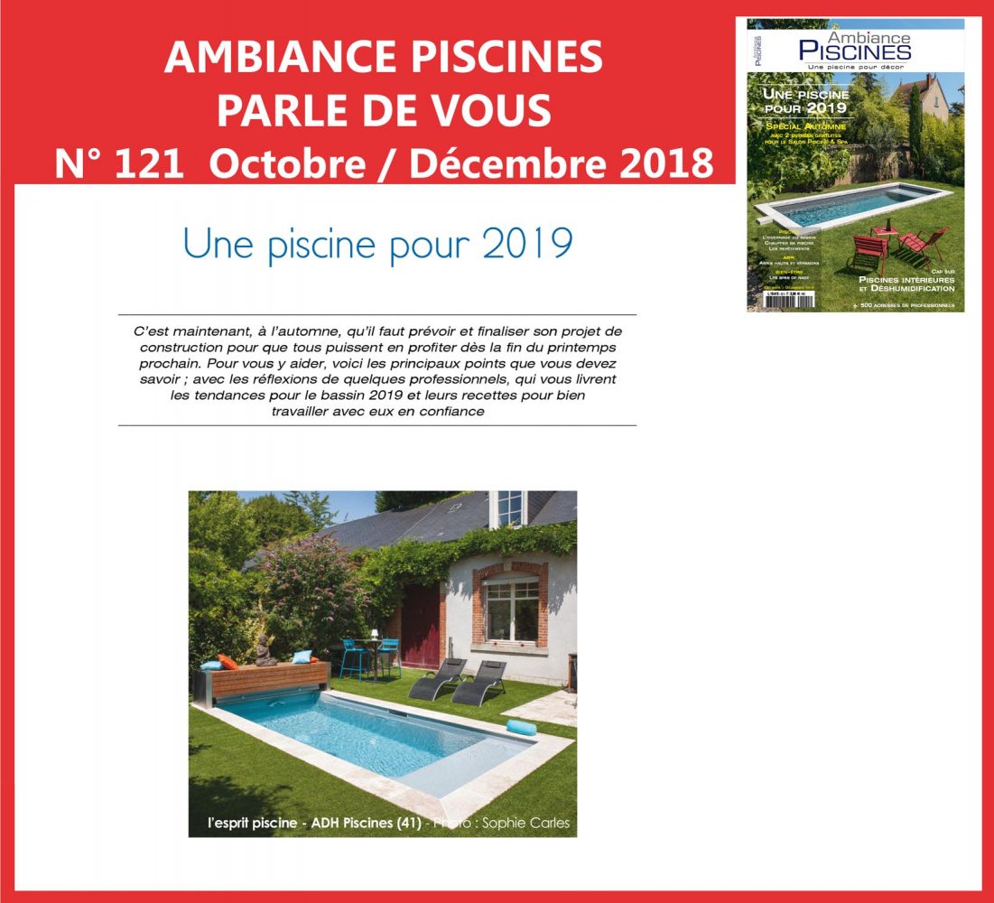 Adh Piscines ambiances piscines octobre décmbre 2018