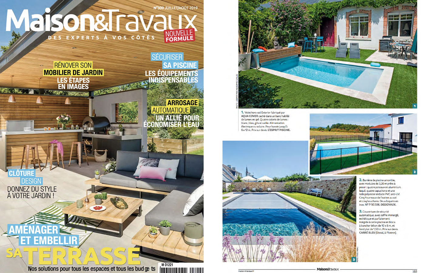 ADH PAYSAGES article de presse maison travaux juillet aout 2019