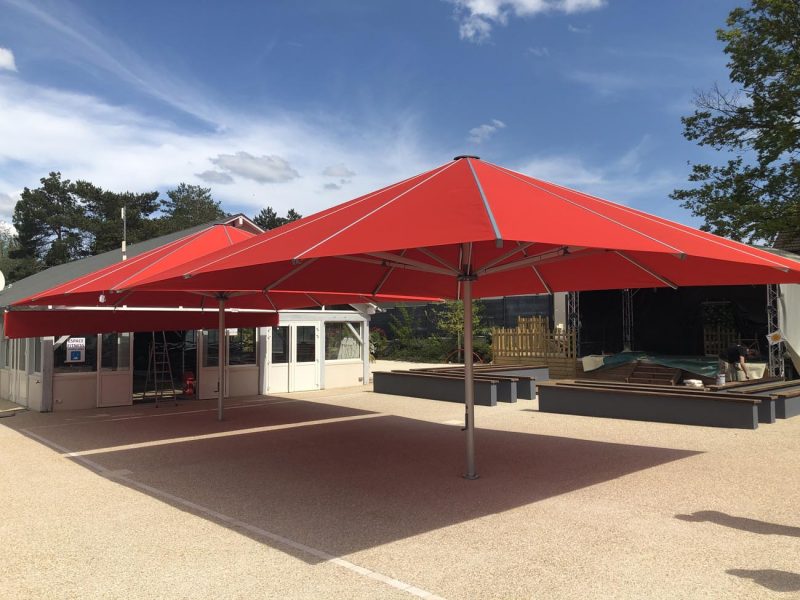 Parasol palazzo glatz au camping du val de loir