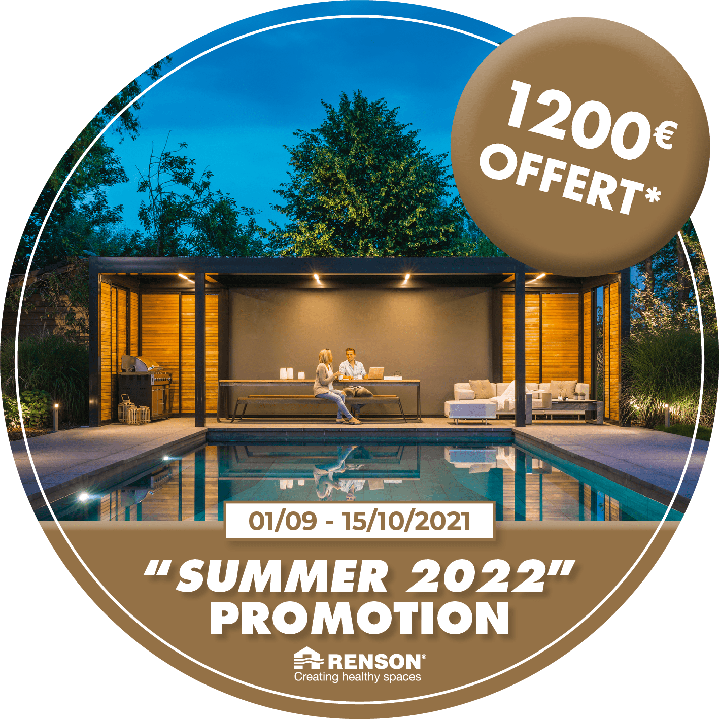 Offre Promo pergola bioclimatique RENSON