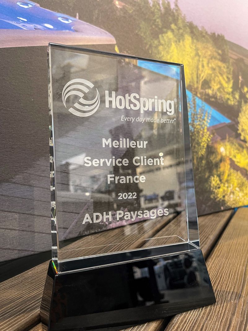 Trophée Spa HOTSPRING - Meilleur Service Client France