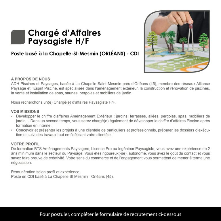 Chargé d'Affaires Paysage 45