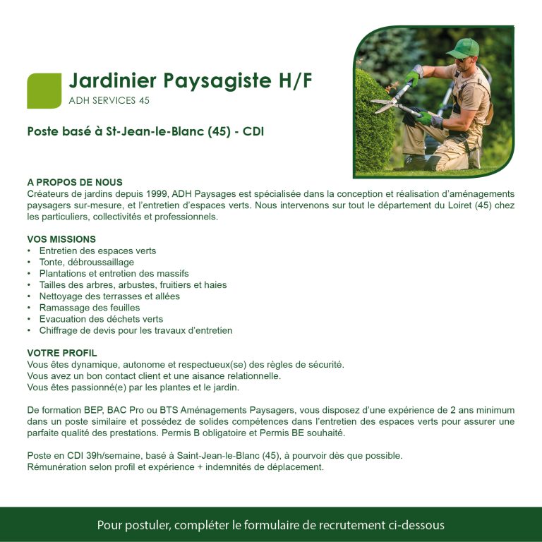 Jardinier Paysagiste 45