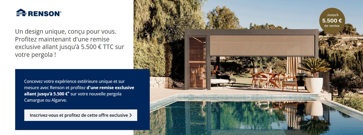 bandeau promo pergola